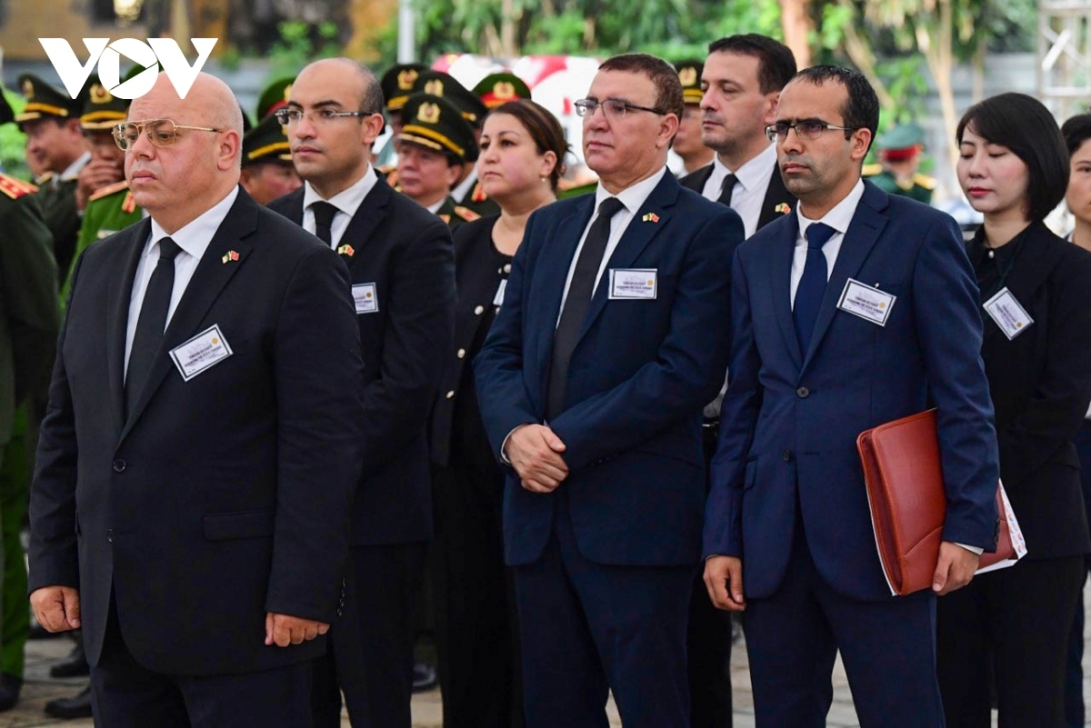A delegation of the Algerian government is led by Laid Rebiga, Algerian Minister of War Veterans and Rights Holders.