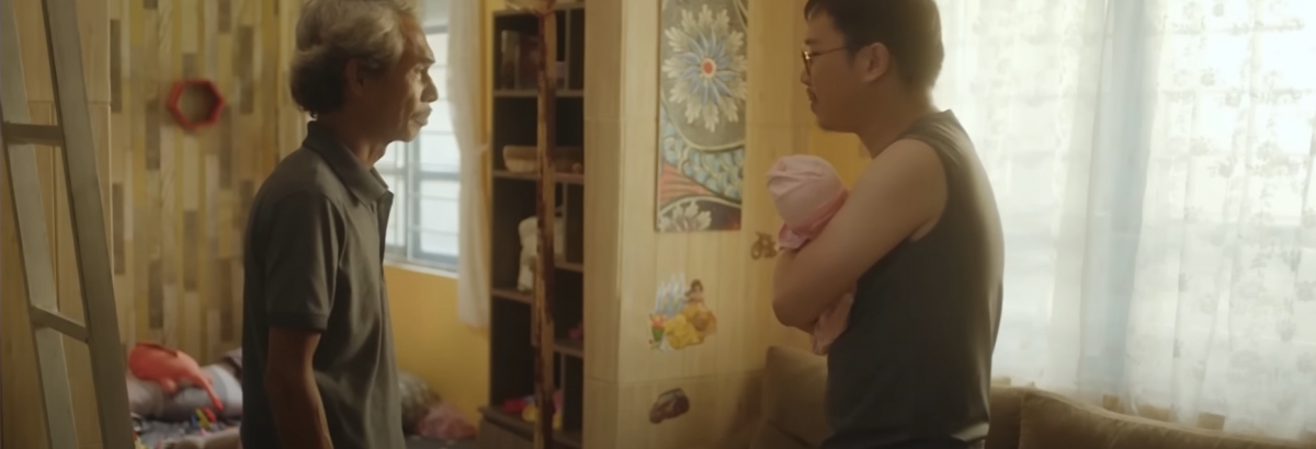 Quý ở nhà trông con cho Đào đi làm