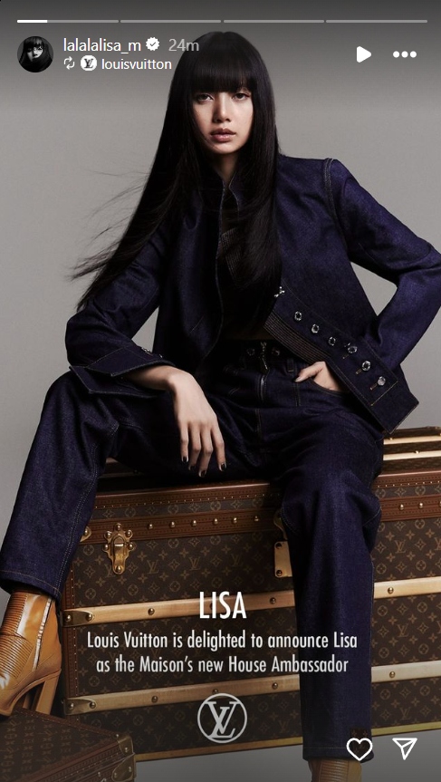Lisa công bố việc trở thành đại sứ toàn cầu cho Louis Vuitton