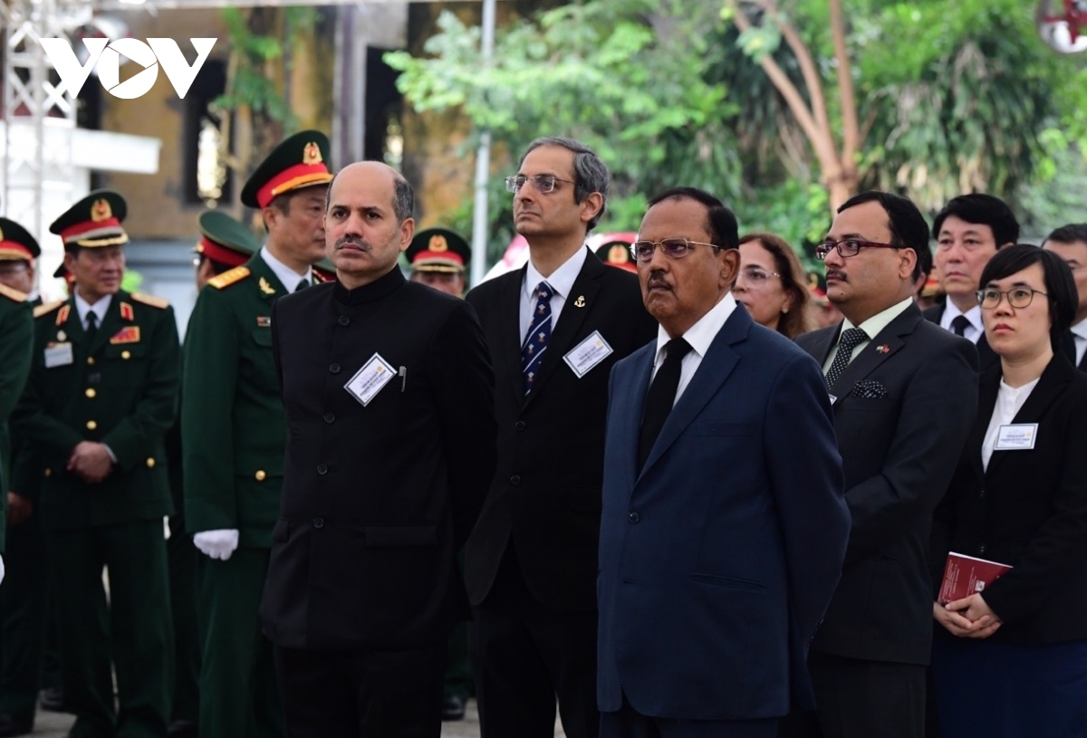 A delegation of the Indian government is led by Ajit Doval, National Security Advisor of India.