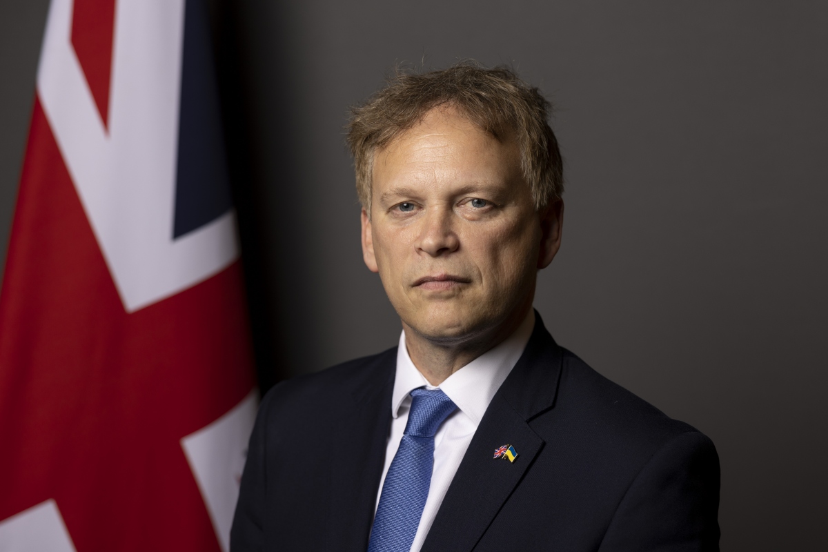 Bộ trưởng Quốc phòng Anh Grant Shapps. Ảnh: Getty