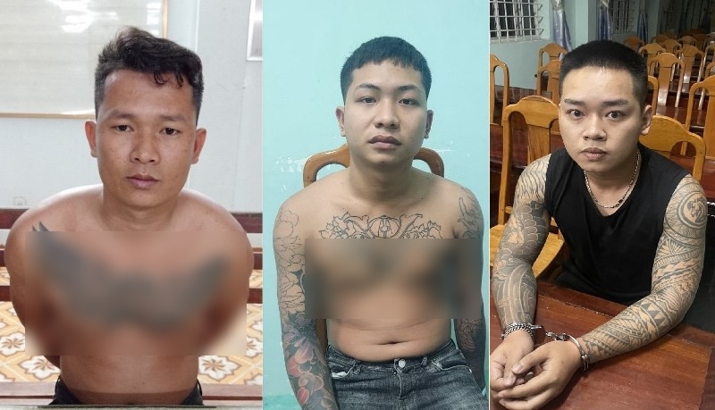 Các đối tượng bị bắt giữ. Ảnh: CACC