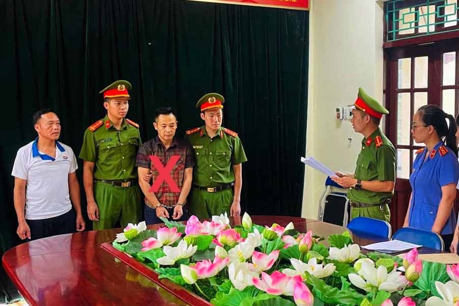 Cơ quan chức năng tỉnh Lai Châu thực hiện quy trình khởi tố, bắt tạm giam đối với bị can Đoàn Trọng Đạt.