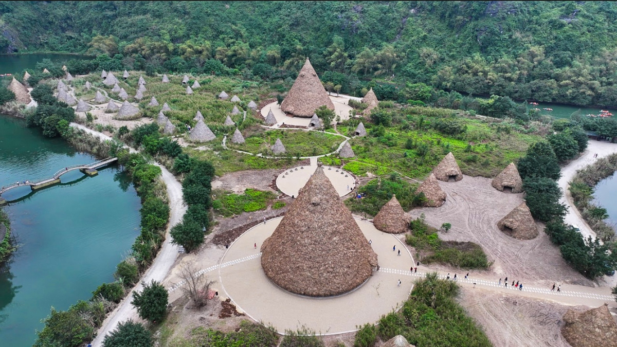 Không gian văn hoá đảo Khê Cốc thuộc khu quần thể Di sản thế giới Tràng An, Ninh Bình. Ảnh: Diệp Anh