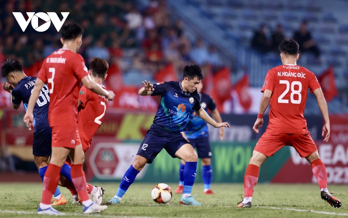 Đình Trọng chơi rất hay trong màu áo Bình Định ở mùa giải 2023/2024.