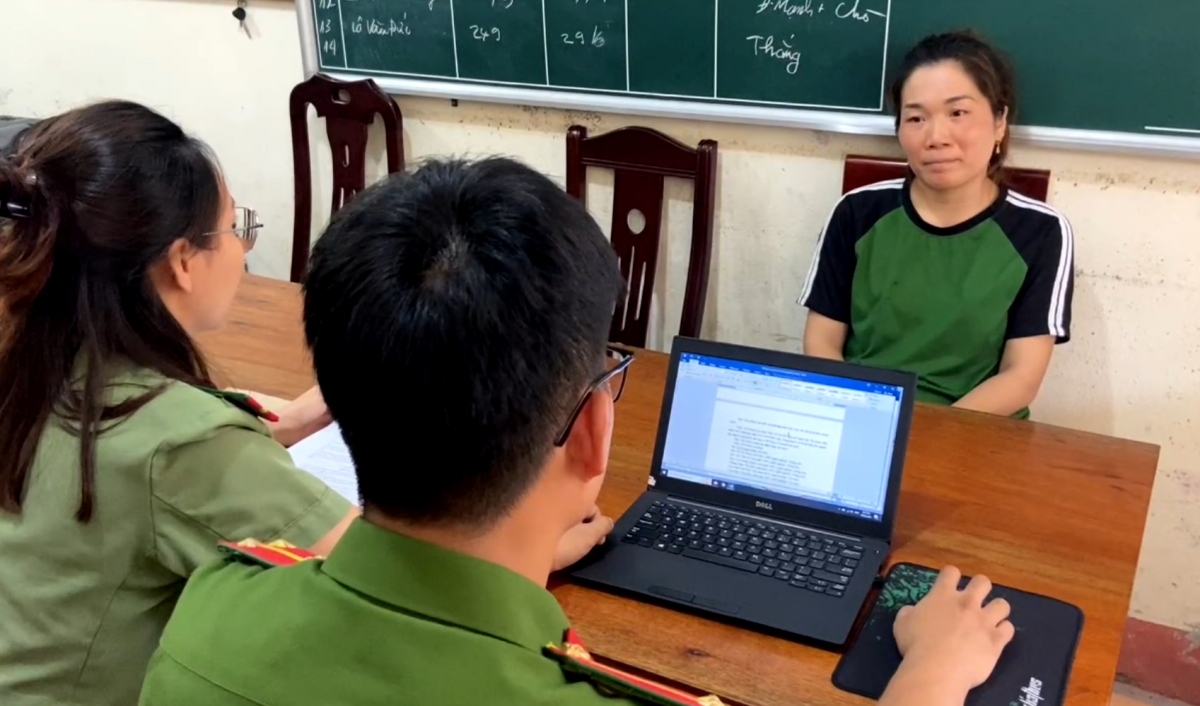Cụt Thị Mùi tại Cơ quan Công an