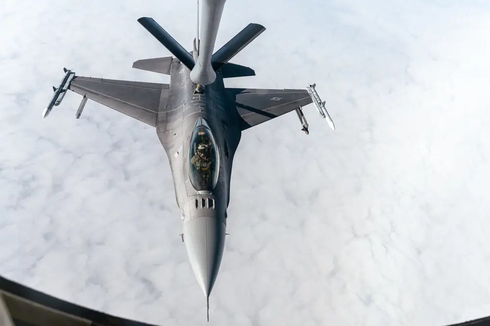 Một chiếc máy bay F-16 Fighting Falcon. Ảnh: Không quân Mỹ