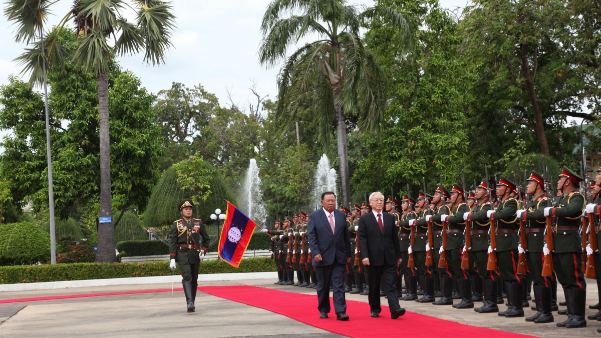 Tổng Bí thư Nguyễn Phú Trọng thăm Lào năm 2019