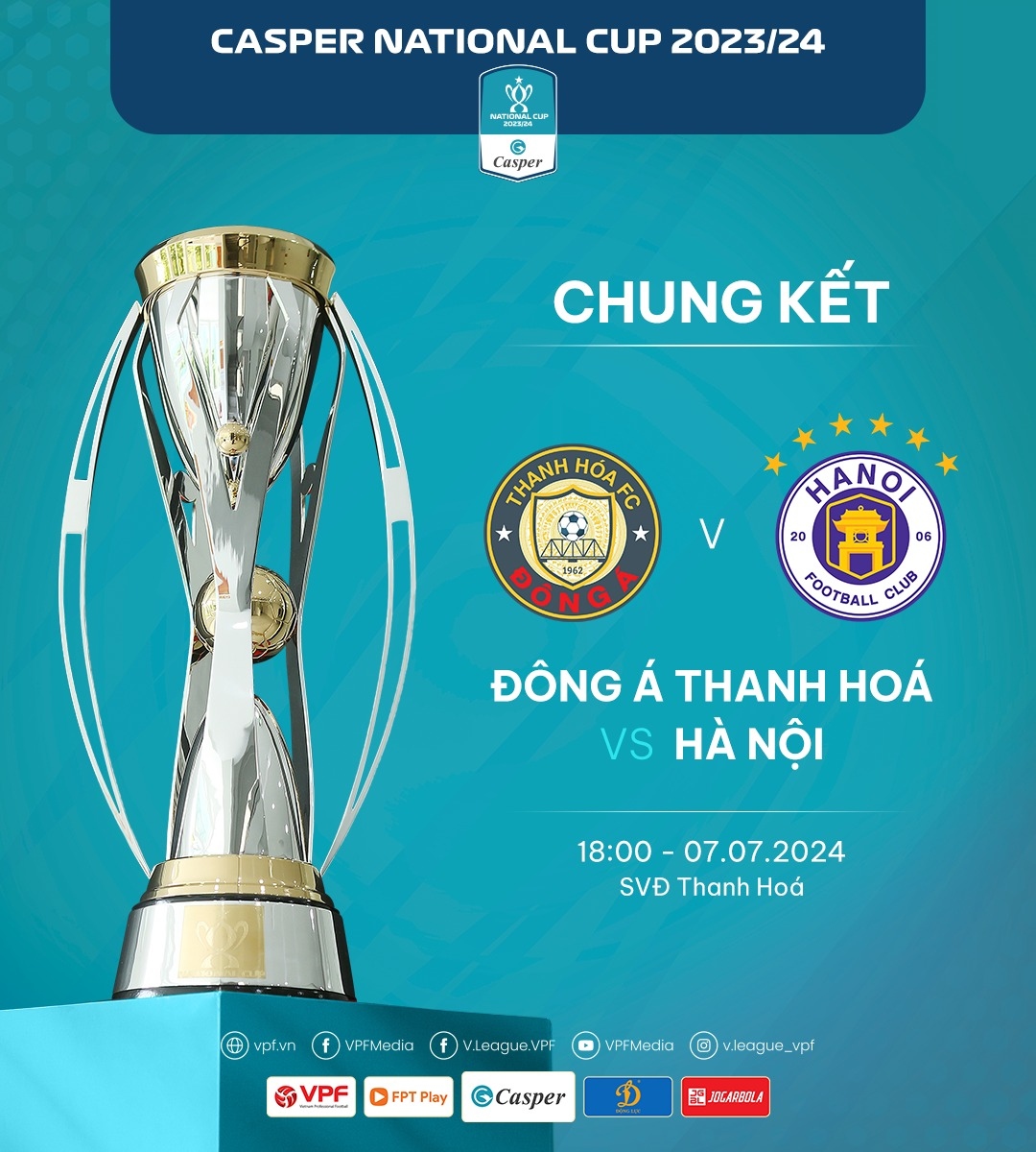 Trận chung kết Cúp Quốc gia 2023/2024 diễn ra trên sân Thanh Hóa.