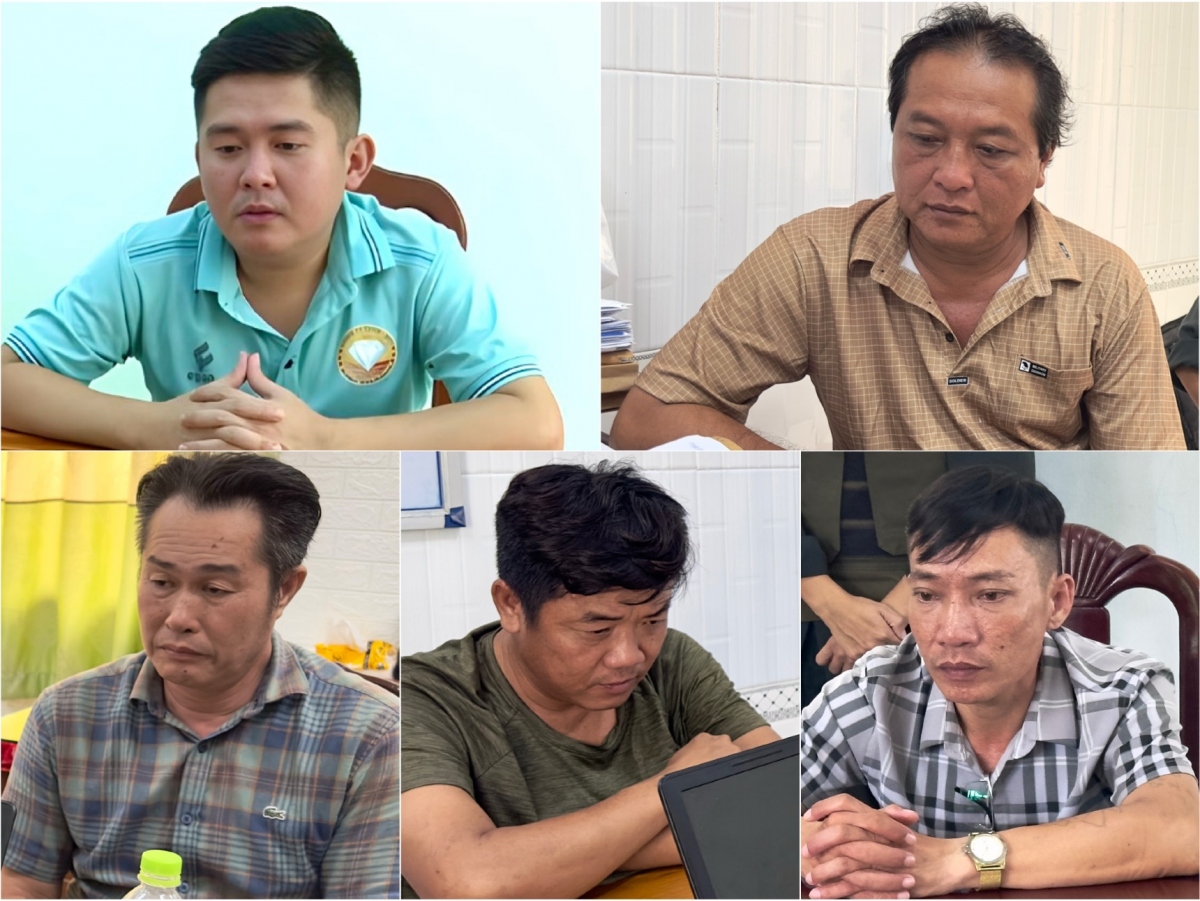 Một số đối tượng có liên quan (Ảnh Trọng Nguyễn).