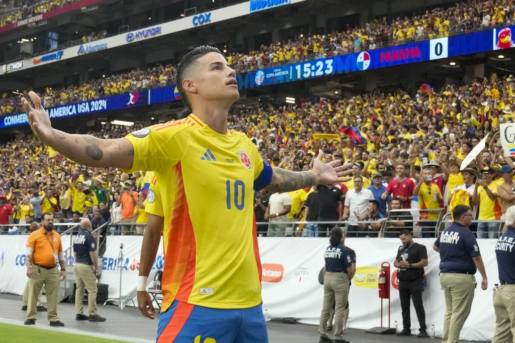 James Rodriguez chơi rất hay ở Copa America 2024 (Ảnh: AP).