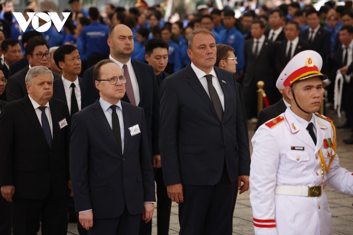 A Russian delegation is led by Pyotr Tolstoy, deputy chairman of the State Duma of the Federal Assembly of the Russian Federation