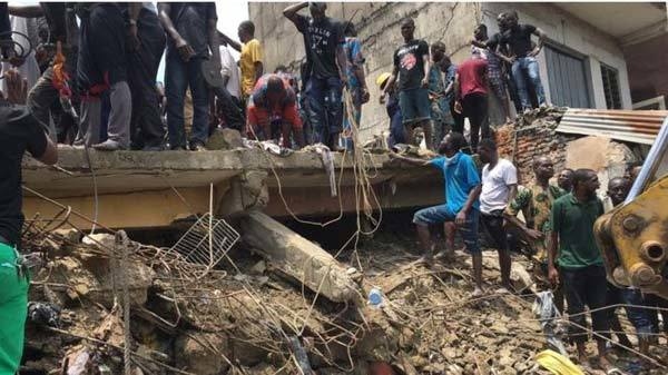 Một trường học ở Nigeria bị sập. Ảnh minh họa: BBC