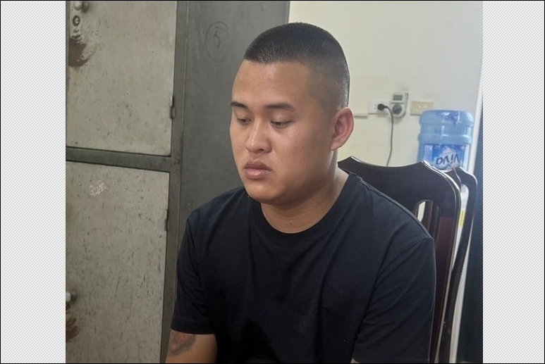 Đào Văn Tuấn tại cơ quan công an