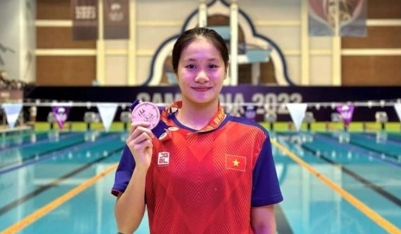 Swimmer Vo Thi My Tien (Photo courtesy of Tien)