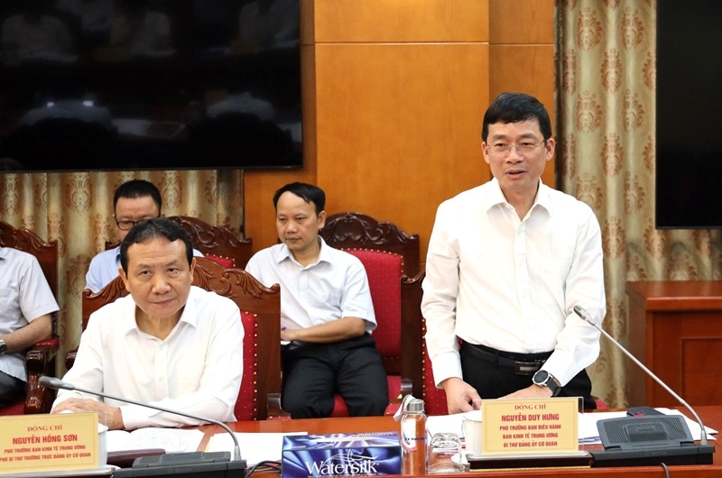 Phó Trưởng ban điều hành Ban Kinh tế Trung ương Nguyễn Duy Hưng trân trọng cảm ơn sự quan tâm của Bộ Chính trị, Ban Bí thư và đồng chí Thường trực Ban Bí thư