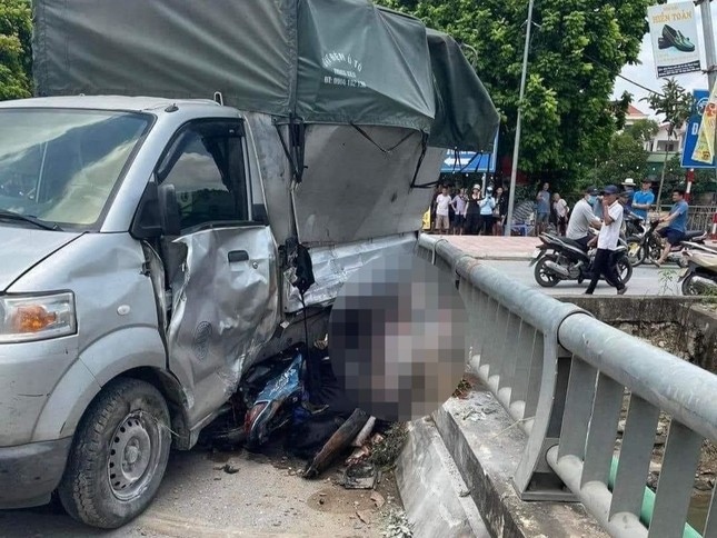 Hiện trường vụ tai nạn.