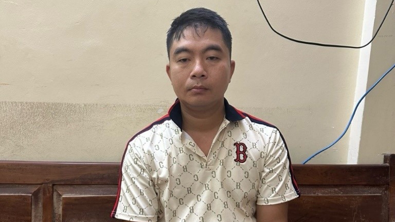 Đối tượng Trần Ngọc Đại tại cơ quan điều tra