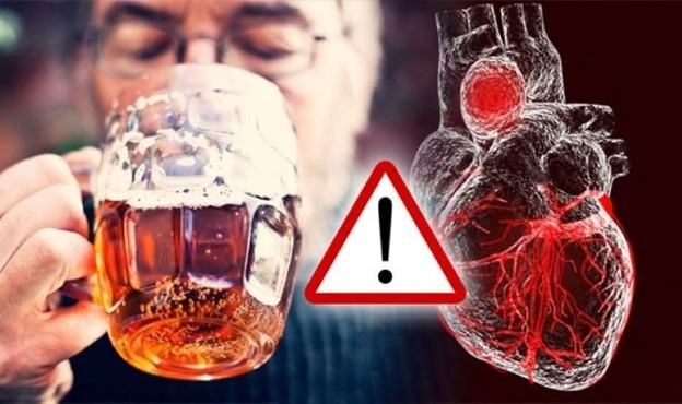 Uống bia mỗi ngày không tốt cho sức khỏe tim mạch. Ảnh: Daily Express
