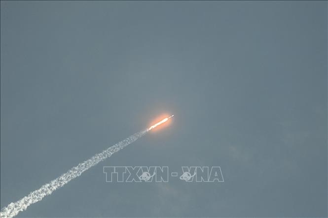 Tên lửa Falcon 9 mang theo các vệ tinh Starlink được phóng từ Trung tâm Vũ trụ Kennedy, bang Florida, Mỹ ngày 27/2/2023. Ảnh tư liệu: AFP/TTXVN