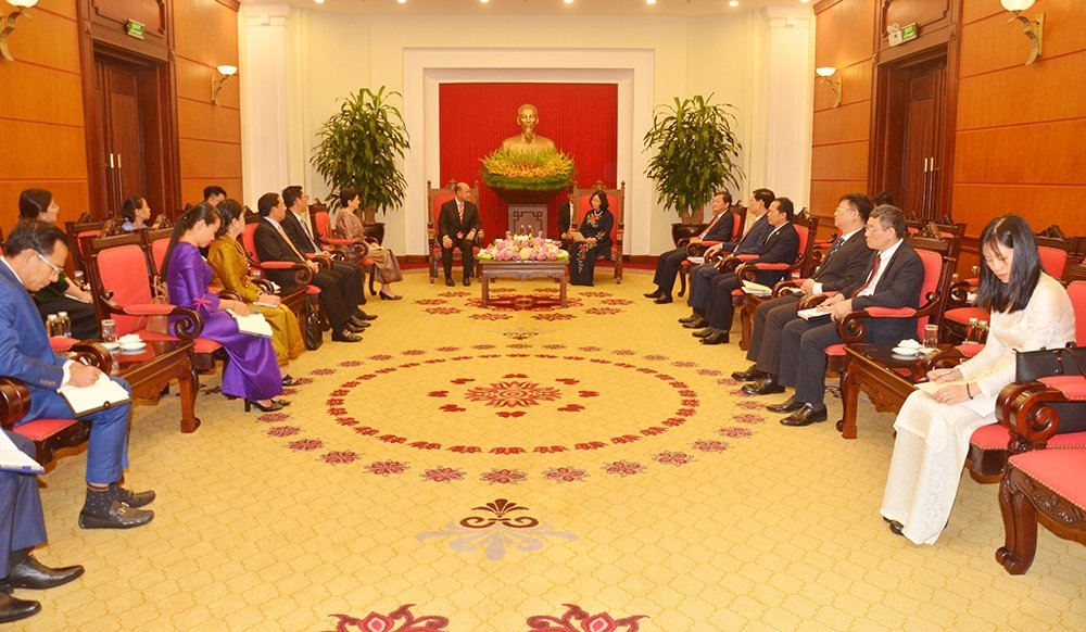Toàn cảnh buổi tiếp đón