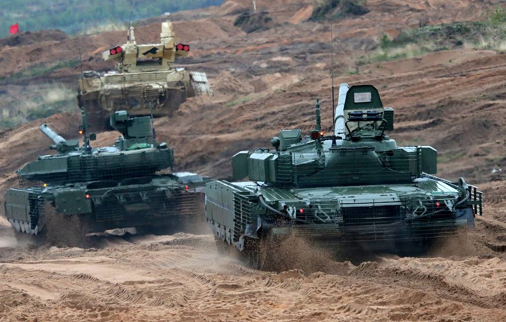 Xe tăng chiến đấu chủ lực T-90M. Ảnh: Tass