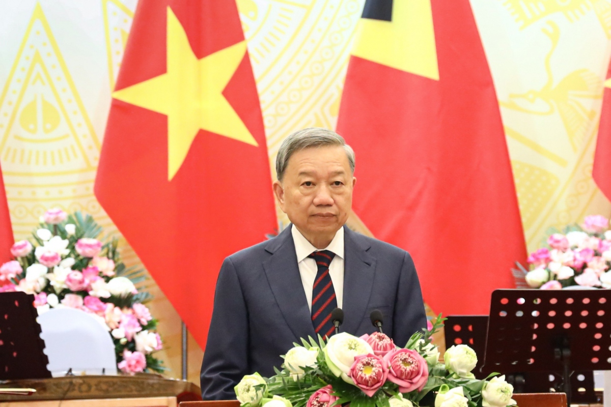 Chủ tịch nước Tô Lâm phát biểu tại chiêu đãi