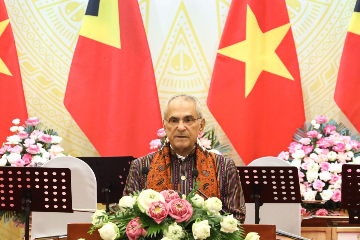 Tổng thống Jose Ramos-Horta phát biểu tại chiêu đãi