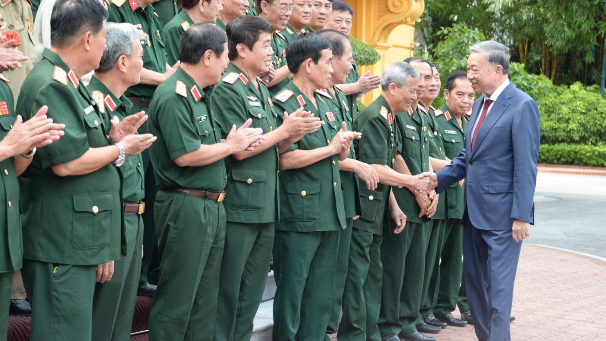 Tổng Bí thư, Chủ tịch nước Tô Lâm gặp đại diện Ban Liên lạc Sư đoàn 308