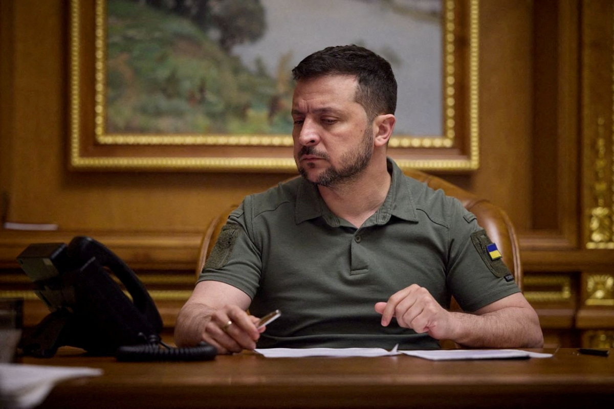 Tổng thống Ukraine Volodymyr Zelensky. Ảnh: Reuters