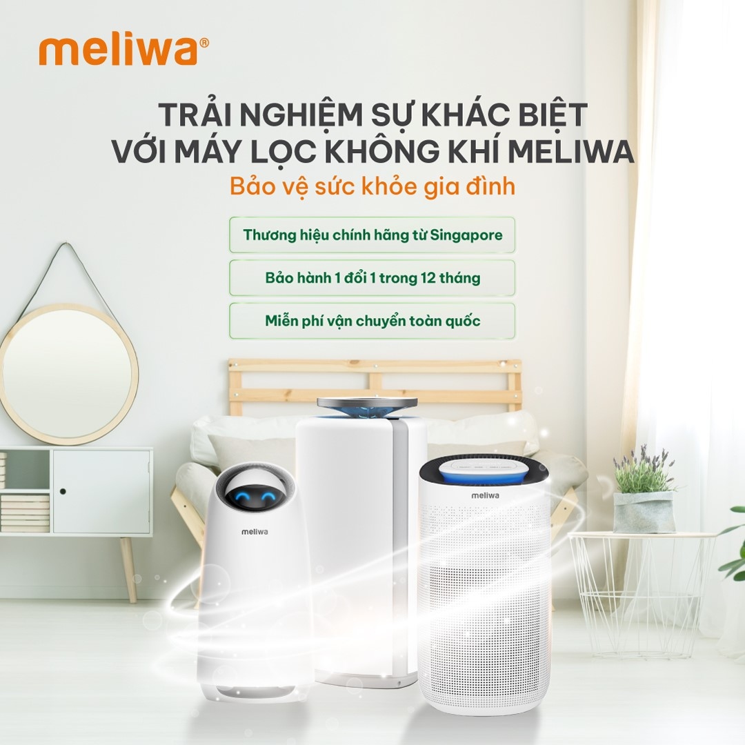 3 máy lọc không khí mang thương hiệu meliwa