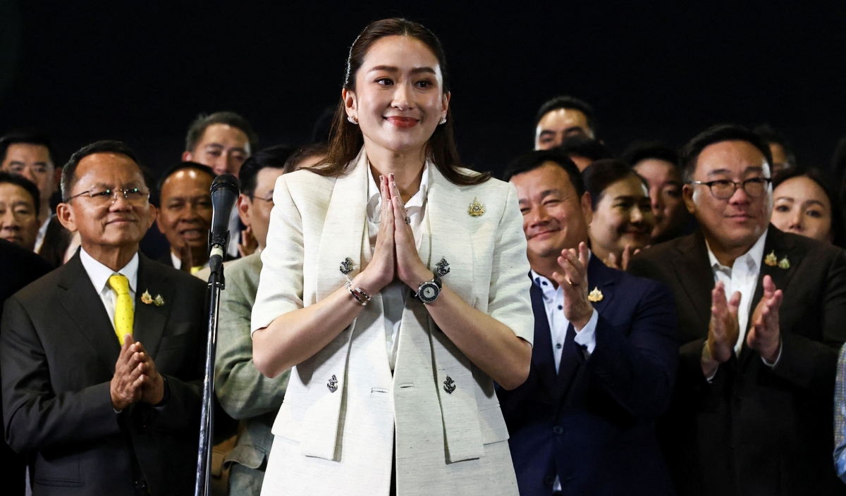 Bà Paetongtarn Shinawatra trở thành thủ tướng trẻ nhất lịch sử Thái Lan (Ảnh: Reuters)