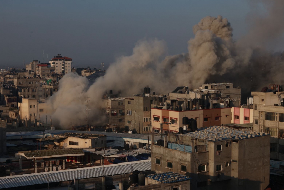 Israel tấn công dải Gaza. Ảnh: Getty