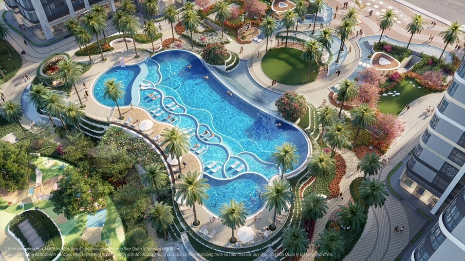 Hệ tiện ích nội khu tại The OPus One mang phong cách resort sang trọng, kiến tạo giá trị sống wellness