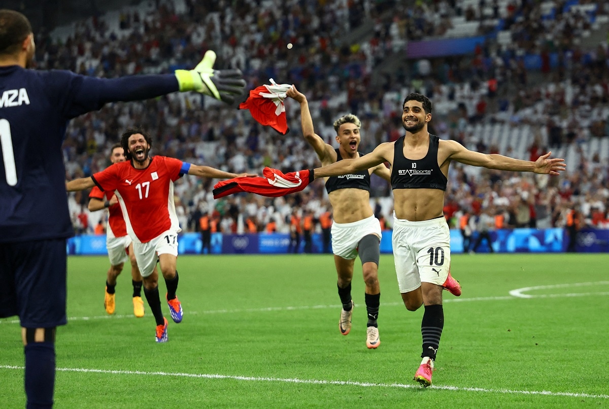 Ai Cập là một trong bốn đội vào bán kết bóng đá nam Olympic Paris 2024. (Ảnh: Reuters). 