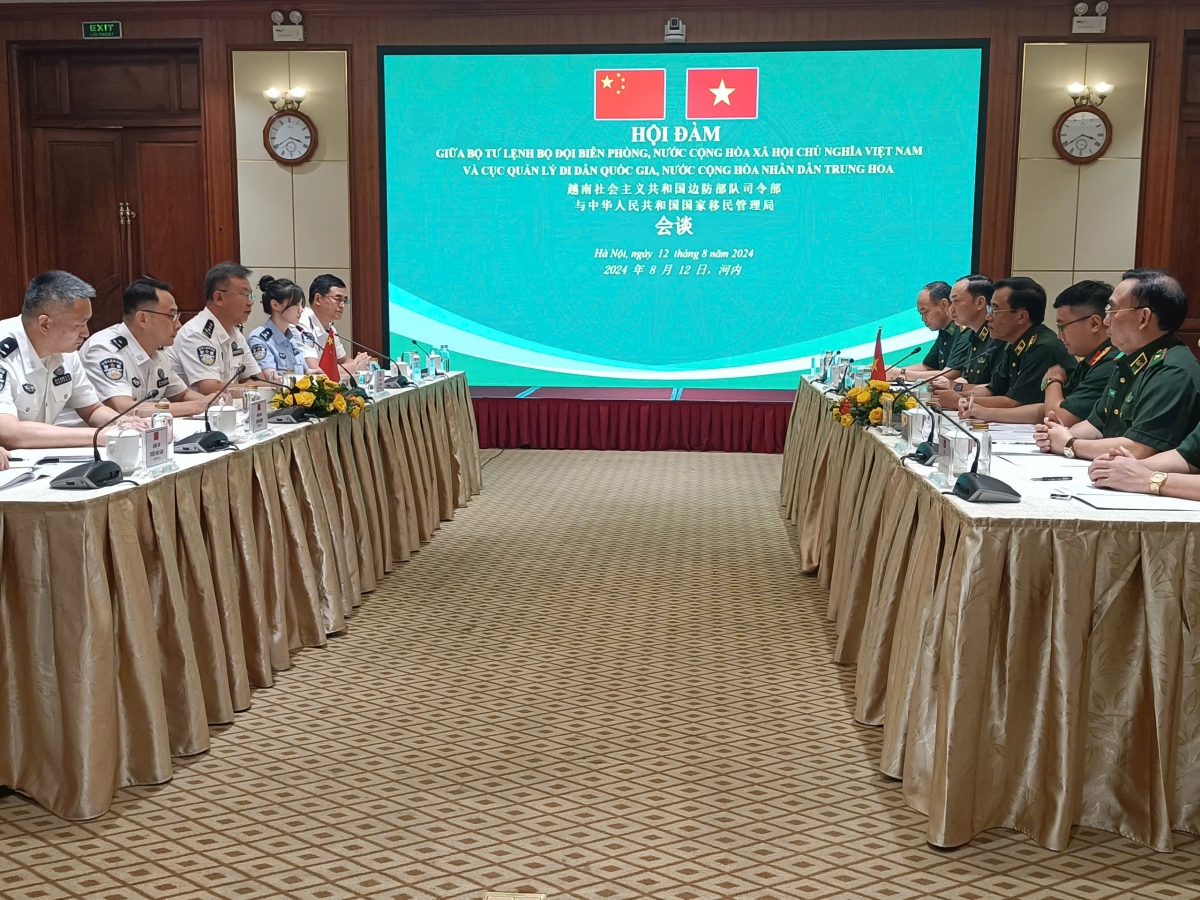 Toàn cảnh cuộc hội đàm.