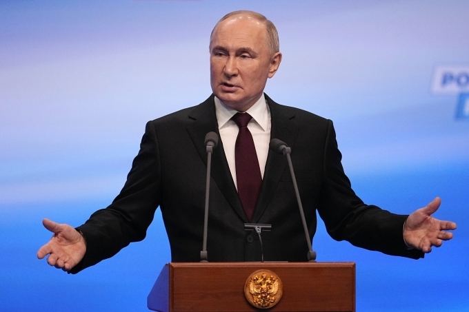 Tổng thống Nga Vladimir Putin. Ảnh: AP