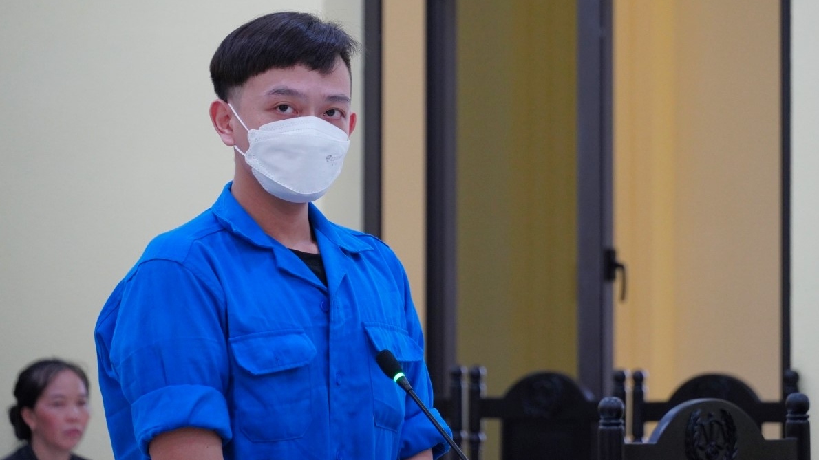 Bị cáo Bùi Vũ Khoa tại tòa
