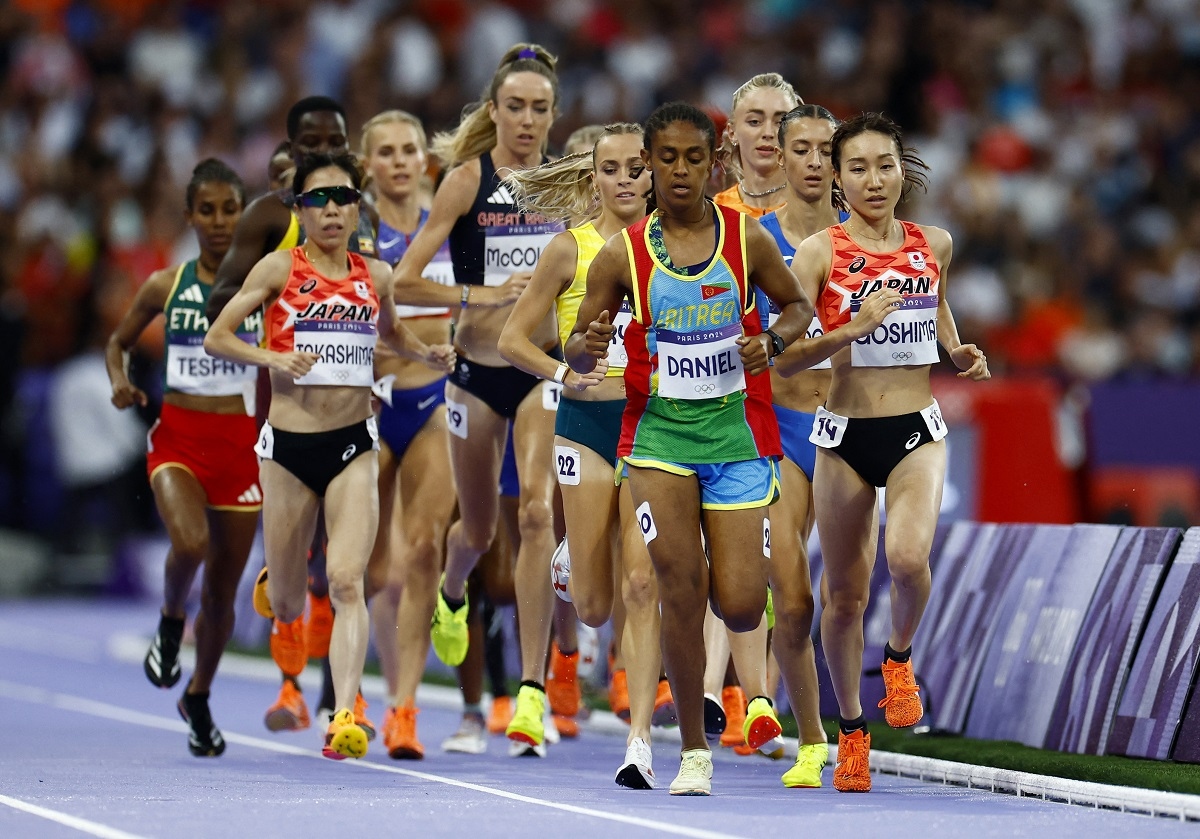 Rahel Daniel bỏ cuộc khi đang dẫn đầu. (Ảnh: Reuters).