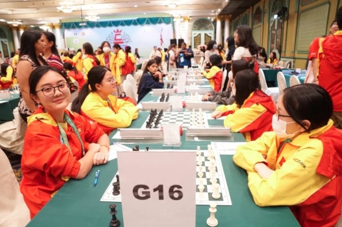 Vietnamese players compete in the 2023 edition in Thailand. (Photo: THAILANDCHESS)