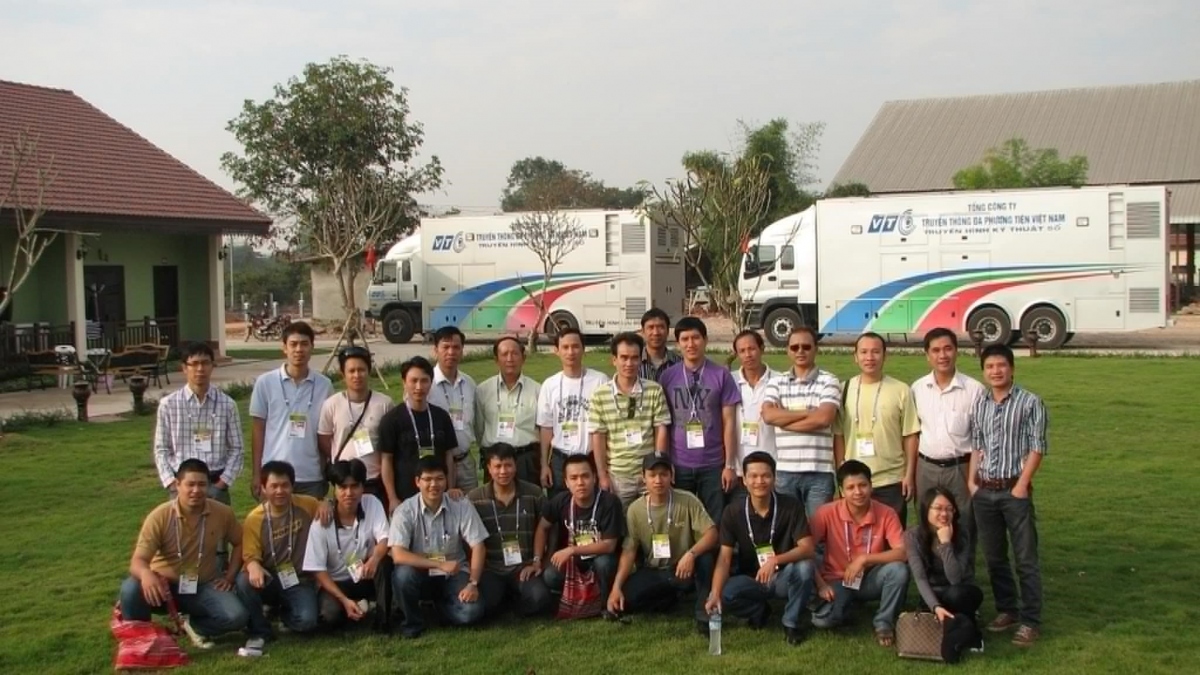 Đoàn PV VTC tác nghiệp tại SEAGames Lào 2009
