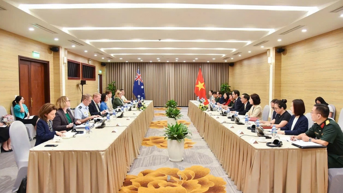 Toàn cảnh phiên Đối thoại Chiến lược Ngoại giao - Quốc phòng Việt Nam-Australia lần thứ 9. (Ảnh: Báo Quốc tế)