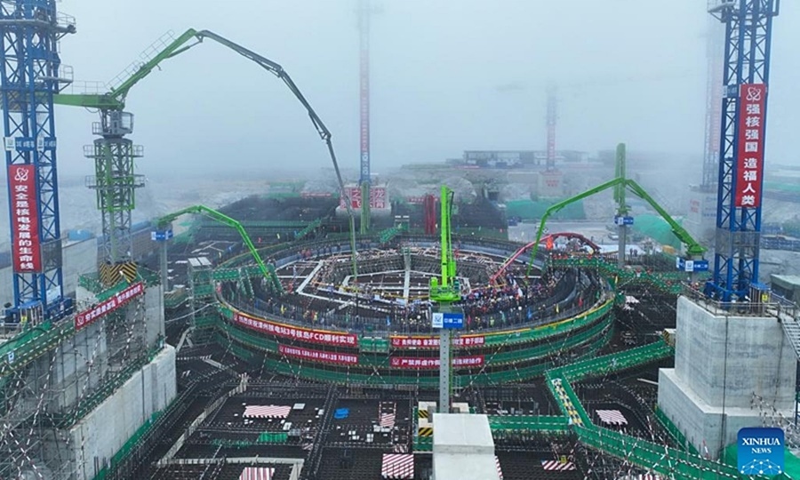 Một dự án điện hạt nhân ở Phúc Kiến, Trung Quốc. Ảnh: Tân Hoa xã.