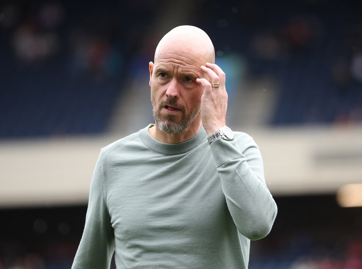 HLV Ten Hag của MU sẽ phải có những tính toán lại trên thị trường chuyển nhượng. (Ảnh: Reuters). 