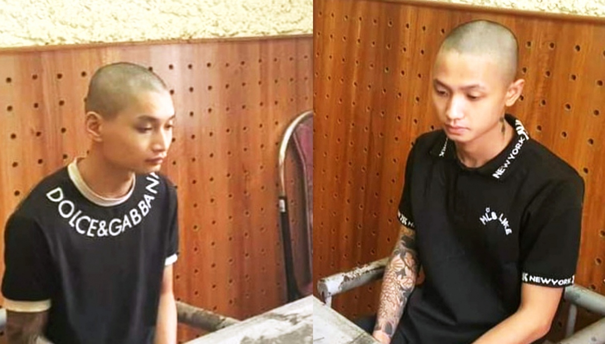 Hai đối tượng tại cơ quan công an