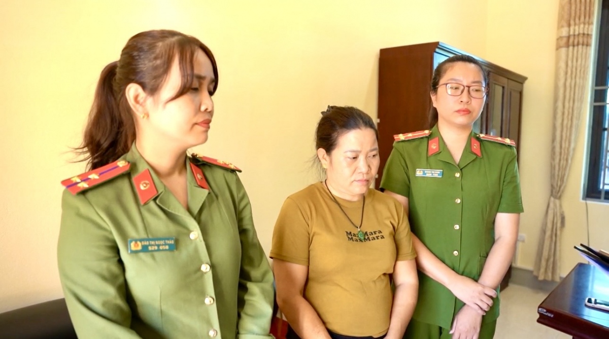 Đối tượng Vì Thị Tiên bị bắt giữ về hành vi “Lừa đảo chiếm đoạt tài sản”