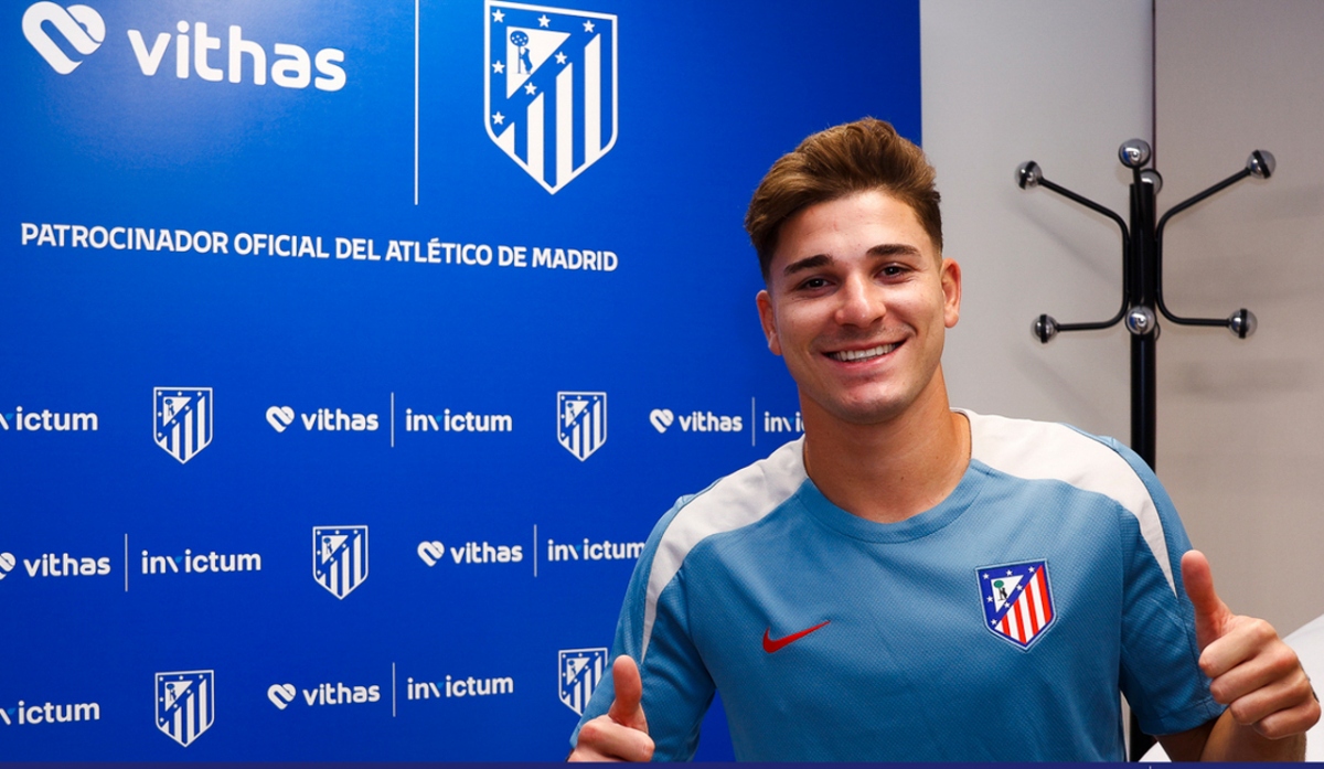 Atletico Madrid chính thức chiêu mộ thành công Julian Alvarez (Ảnh: Atletico Madrid)