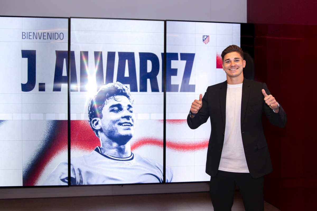 Julian Alvarez chính thức cập bến Atletico Madrid (Ảnh: Atletico Madrid)