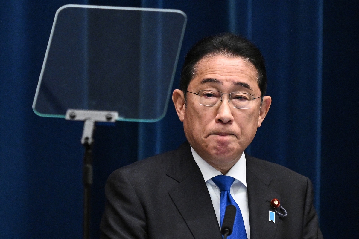 Thủ tướng Nhật Bản Fumio Kishida trong cuộc họp báo tại Tokyo ngày 14/8. Ảnh: AFP