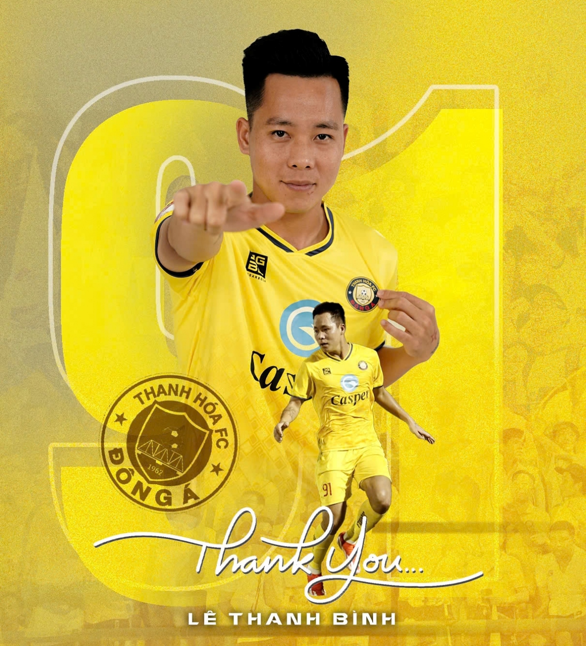 Lê Thanh Bình chia tay CLB Thanh Hóa.